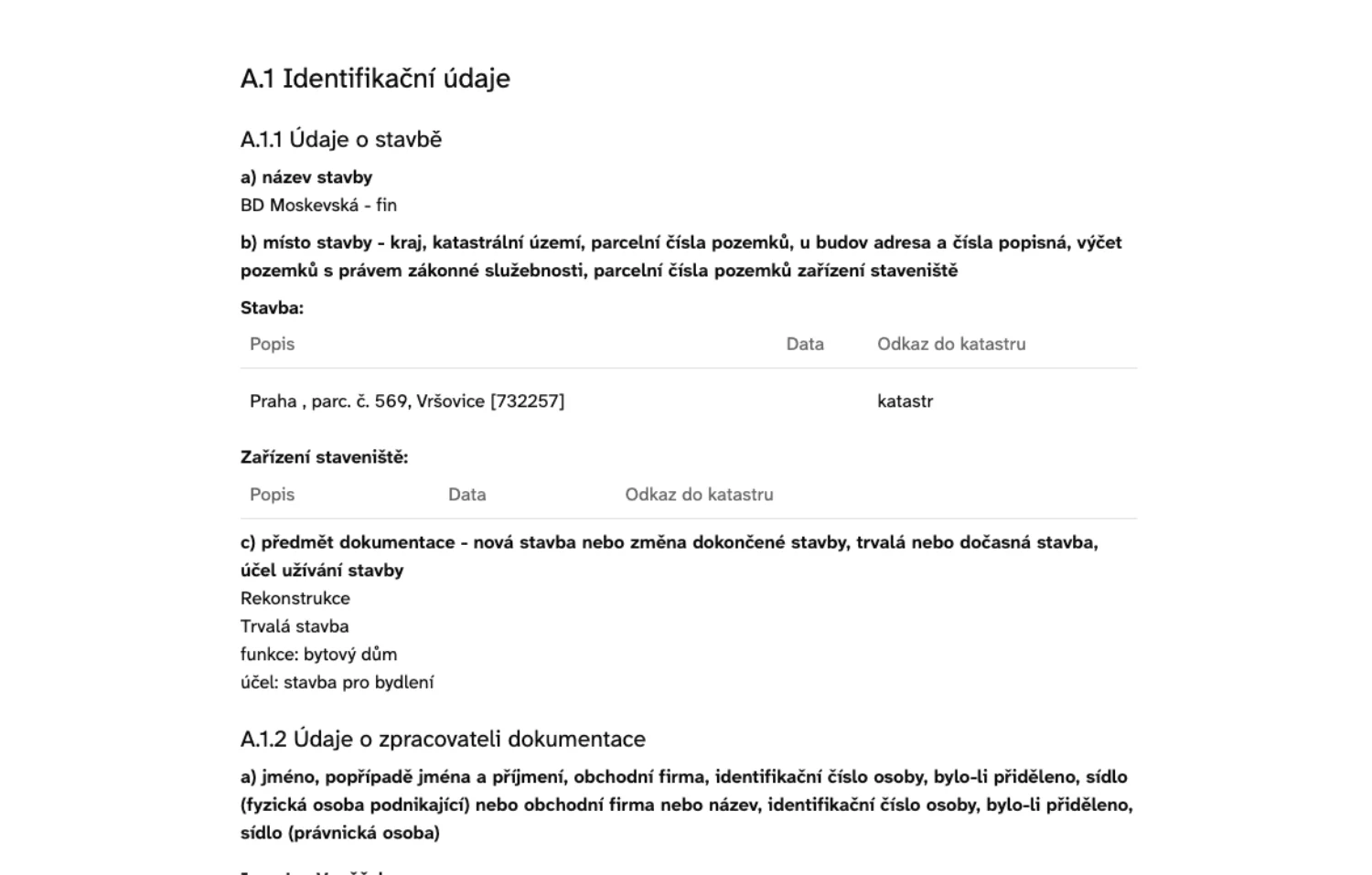 Dokumat pruvodni list